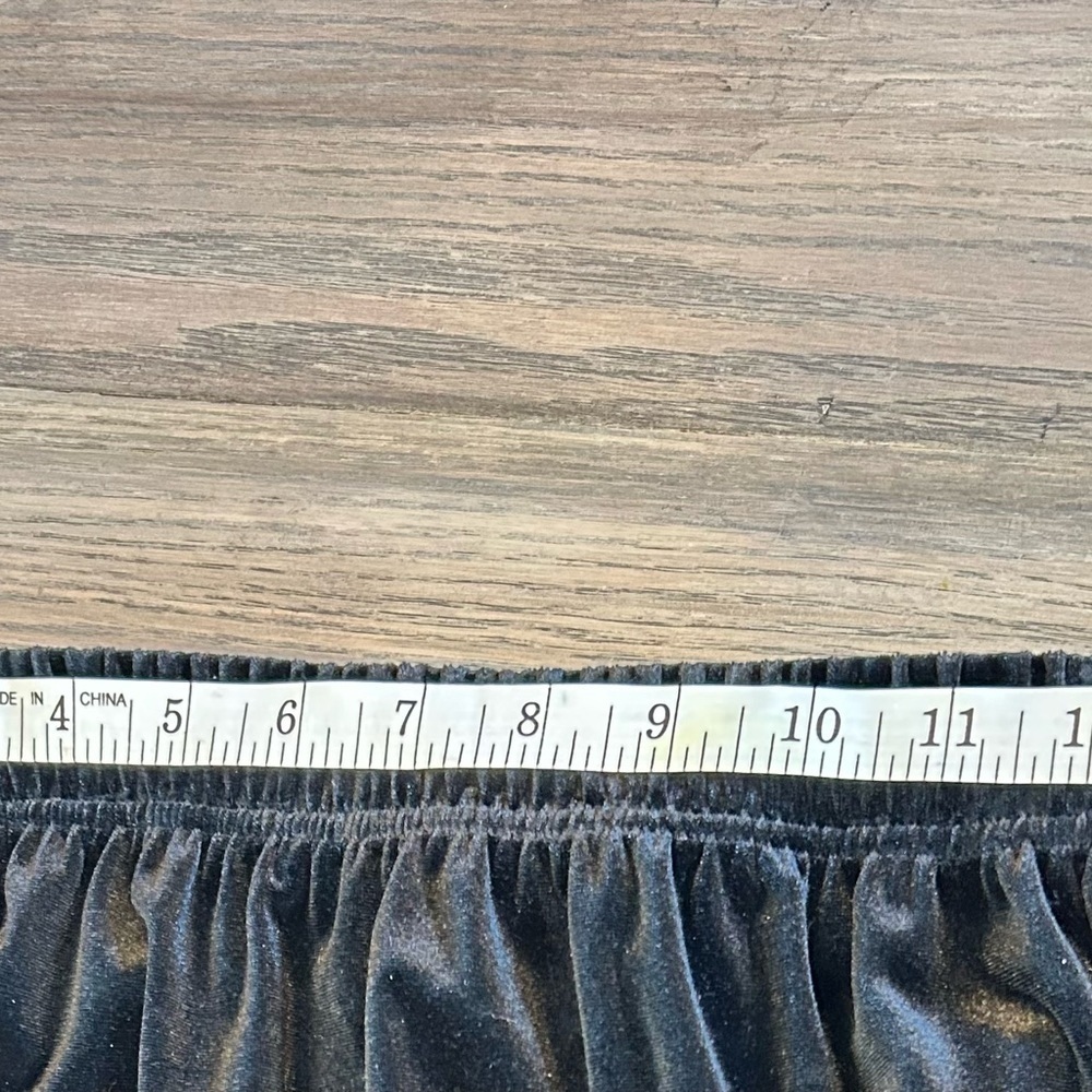 Vintage Y2K Sz XL Maxi Witchy Whimsigoth Dark Fairy Velour A-Line Flare Skirt - Picture 7 of 8